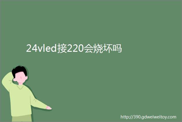 24vled接220会烧坏吗